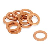 Pack of Copper Crush Washers 10X18X1.5 (100pcs/pack)