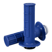 Whites Half Waffle Lock On Grips with 6 Cams - Blue (pair)