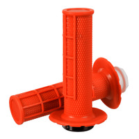 Whites Half Waffle Lock On Grips with 6 Cams - Orange (pair)