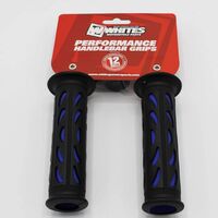 Motorbike Gel Road Dual Layer Grips - Black / Blue