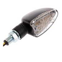 Universal Motorbike Indicators Turn Signals - Black Short Stem Arrow