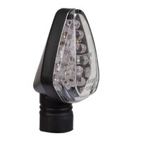 Motorbike LED Spear Indicators Turn Signals - Black
