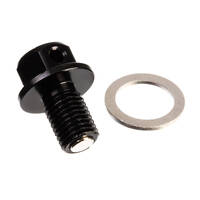 Magnetic Sump Plug M10 x 15 x 1.25 - Black