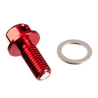 Magnetic Sump Plug M10 x 22 x 1.5 - Red