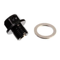 Magnetic Sump Plug M12 x 10 x 1.25 - Black