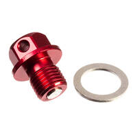 Magnetic Sump Plug M12 x 12 x 1.25 - Red