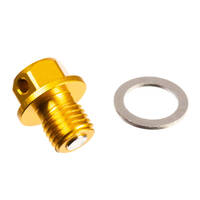 Magnetic Sump Plug M12 x 12 x 1.5 - Gold