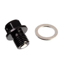 Magnetic Sump Plug M12 x 12 x 1.5 - Black