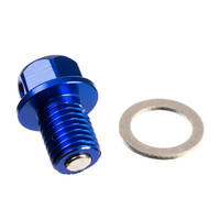 Magnetic Sump Plug M12 x 15 x 1.5 - Blue