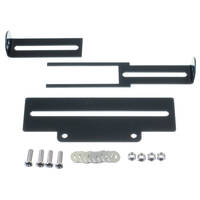 Motorbike Number Plate Bracket - Black