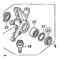 Front Knuckle Dust Seal for 2007-2013 Honda TRX420FE Fourtrax Rancher - 38x50x6