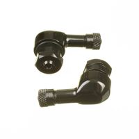 90 Degree Alloy Valve 8.3mm - Black Pair