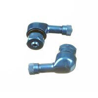 90 Degree Alloy Valve 8.3mm - Blue Pair