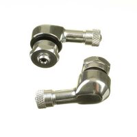 90 Degree Alloy Valve 8.3mm - Silver Pair