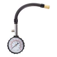 Analogue Tyre Pressure Gauge 0-60 PSI - Flexible Hose