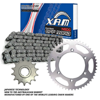 XAM Non-Sealed Heavy Duty Chain & Sprocket Kit for 2002-2004 Yamaha TTR125L Disc Brake 13/54