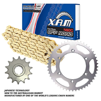 XAM Gold Chromised Chain & Sprocket Kit for 2017-2018 Honda CRF450RX 13/48