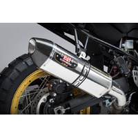 Yoshimura R-77 Stainless Slip-On Exhaust / Stainless Muffler for 2018-2019 Suzuki DL1000XT V-Strom