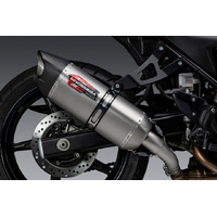 Yoshimura AT2 Stainless Slip-On Exhaust / Stainless Muffler for 2018-2020 Suzuki SV650X