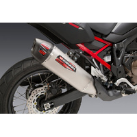 Yoshimura RS-12 Stainless Slip-On Exhaust / Stainless Muffler for 2020-2025 Honda CRF1100L Africa Twin Adventure Sports MAN/DCT