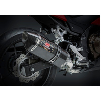 Yoshimura R-77 Stainless Slip-On Exhaust / Carbon Muffler for 2016-2018 Honda CB500F