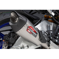 Yoshimura AT2 Stainless Slip-On Exhaust / Stainless Muffler for 2022-2025 Yamaha MT-10SP