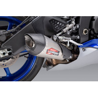Yoshimura AT2 Stainless Slip-On Exhaust / Stainless Muffler for 2006-2020 Yamaha YZF-R6