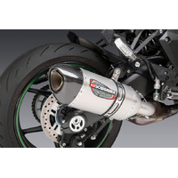 Yoshimura Alpha Stainless Slip-On Exhaust / Stainless Muffler for 2020-2024 Kawasaki Ninja 1000SX