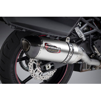 Yoshimura Alpha Stainless Slip-On Exhaust / Stainless Muffler for 2015-2018 Kawasaki KLZ1000 Versys 1000