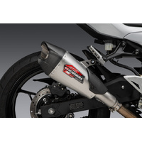 Yoshimura AT2 Stainless Slip-On Exhaust / Stainless Muffler for 2024 Kawasaki Z500 ER500
