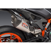 Yoshimura AT2 Stainless Slip-On Exhaust / Stainless Muffler for 2020-2021 KTM 890 Duke R