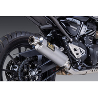Yoshimura GP-Magnum Stainless Slip-On with Stainless Muffler for 2024-2025 Triumph Scrambler 400X