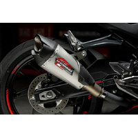 Yoshimura AT2 Stainless Slip-On Exhaust / Stainless Muffler for 2023-2025 CF Moto 450NK