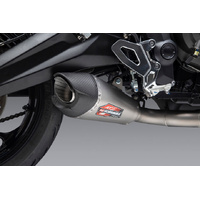 Yoshimura AT2 Stainless Full Exhaust / Stainless Muffler for 2021-2022 Triumph 660 Trident LAMS