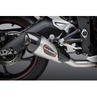 Yoshimura Alpha-T Stainless Slip-On Exhaust / Stainless Muffler for 2013-2017 Triumph 675 Daytona