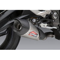 Yoshimura AT2 Stainless Slip-On Exhaust / Stainless Muffler for 2018-2023 Triumph 765 Street Triple RS