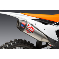 Yoshimura RS-12 Stainless Slip-On Exhaust / Aluminium Muffler for 2023-2024 KTM 350 XCF