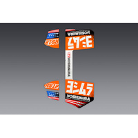 Yoshimura RS-12 OE Branded Four Piece Decal Set for 2022-2026 Yamaha YZ450FX