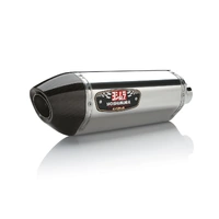 Yoshimura 14" R77 Right Muffler - Stainless with Carbon Fiber End Cap