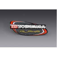 Yoshimura Muffler Name Badge Stainless Alpha and Alpha Taper  