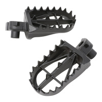 Zeta Wide Chromoly Mid Footpegs for 2001-2025 Kawasaki KX85 Small Wheel 