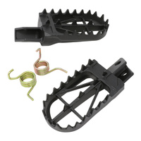 Zeta Wide Chromoly Mid Footpegs for 1991-1998 Honda CRM250AR 