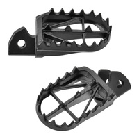 Zeta Wide Chromoly Mid Footpegs for 2002-2024 Suzuki RM85L Big Wheel 