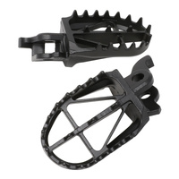 Zeta Wide Chromoly Ultra-Wide Footpegs for 2021-2026 Kawasaki KX250X 