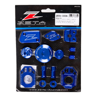 Zeta Bling Billet Kit for 2016-2023 Yamaha YZ450FX - Blue