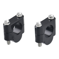 Zeta Handlebar Rise Kit 19mm Height - 28.6mm Bar - Black