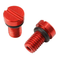 Zeta Front Fork Air Valve Cap Screws for 2003-20042006-20122014-2020 Yamaha YZ450F - KYB / Showa (2 Pack) Blue