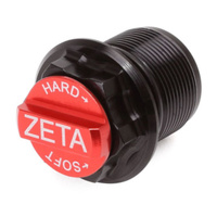 Zeta Front Fork Bottom Adjuster for 2017-2020 KTM 250 SX - WP AER Black / Red