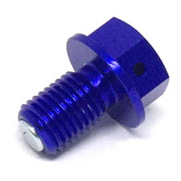 Zeta Magnetic Drain Bolt for 2000-2019 Suzuki DRZ400E - M10 x 15 P1.25 Blue