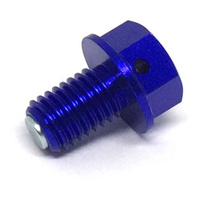 Zeta Magnetic Drain Bolt for 1999-2008 Kawasaki KLX250 - M10 x 15 P1.5 Blue